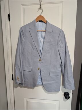 Banana Republic Light Blue Men's Two-Button Sport Coat